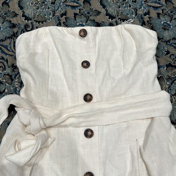 Boston proper off white strapless dress size M - Picture 3 of 6